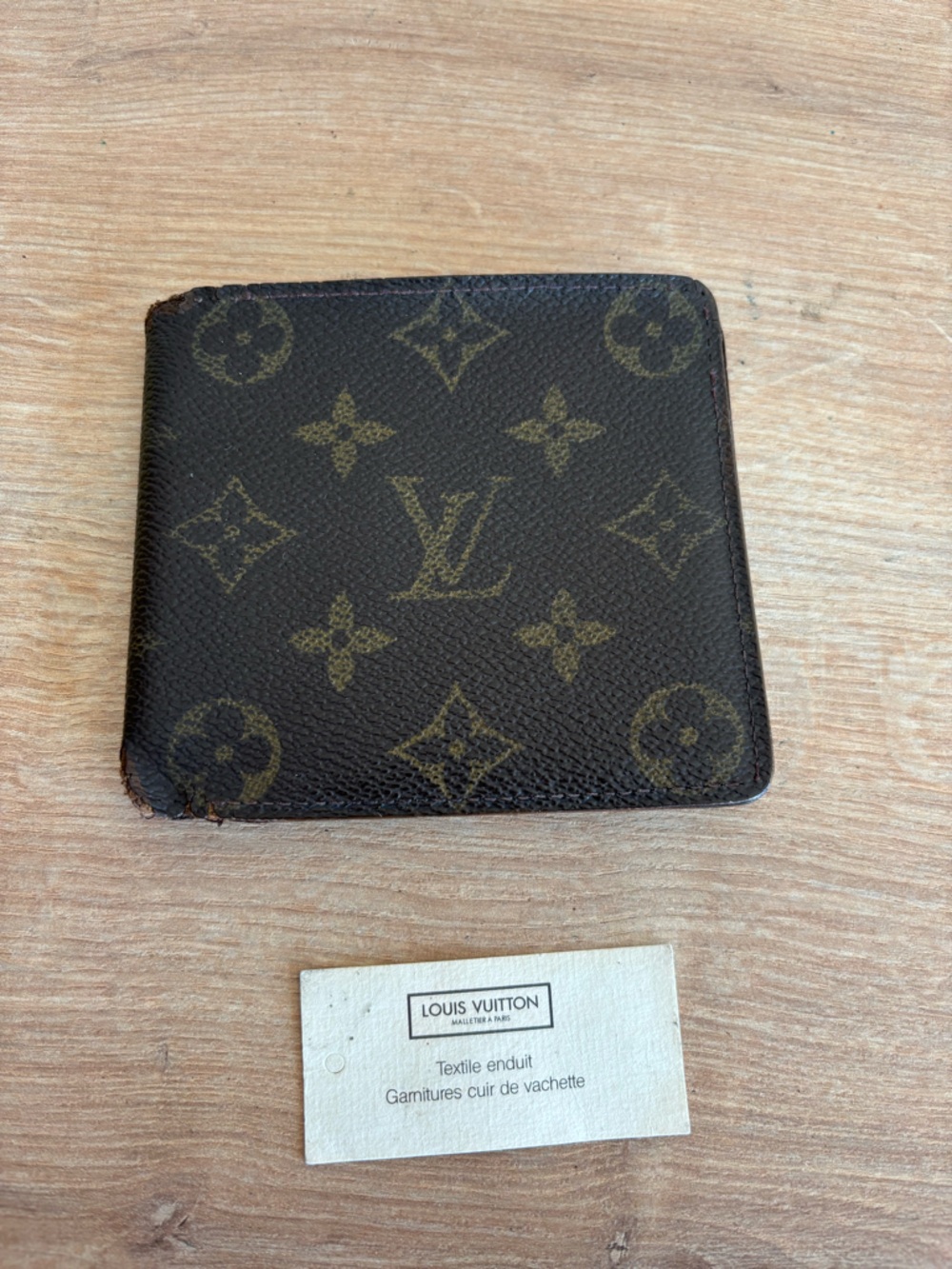 Authentic Louis Vuitton monogram bifold wallet